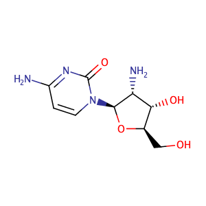 4-Amino-1-((2R,3R,4S,5R)-3-amino-4-hydroxy-5-(hydroxymethyl)tetrahydrofuran-2-yl)pyrimidin-2(1H)-one,CAS No. 26889-42-9.