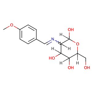 6-(hydroxymethyl)-3-{[(4-methoxyphenyl)methylidene]amino}oxane-2,4,5-triol,CAS No. 51471-40-0.