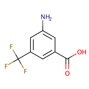 3-Amino-5-(trifluoromethyl)benzoic acid,CAS No. 328-68-7.