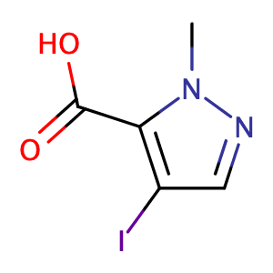 4-Iodo-1-methyl-1H-pyrazole-5-carboxylic acid,CAS No. 75092-30-7.