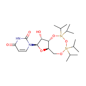 1-((6aR,8R,9R,9aS)-9-hydroxy-2,2,4,4-tetraisopropyl-6a,8,9,9a-tetrahydro-6H-furo[3,2-f ][1,3,5,2,4]trioxadisilocin-8-yl)pyrimidine-2,4(1H,3H)-dione,CAS No. 69304-38-7.
