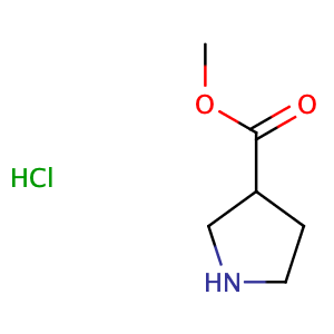 Methyl 3-pyrrolidinecarboxylate HCl,CAS No. 198959-37-4.