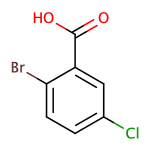 2-Bromo-5-chlorobenzoic acid,CAS No. 21739-93-5.