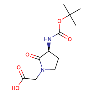 (S)-(3-N-Boc-Amino-2-oxo-pyrrolidin-1-yl)-acetic acid,CAS No. 79839-26-2.