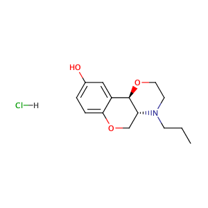 (+)-(4aR,10bR)-3,4,4a,10b-Tetrahydro-4-propyl-2H,5H-[1]benzopyrano[4,3-b]-1,4-oxazin-9-ol hydrochloride,CAS No. 300576-59-4.