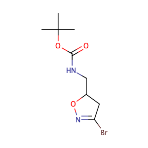 (3-Bromo-4,5-dihydro-isoxazol-5-ylmethyl)-carbamic acid tert-butyl ester; (3-Bromo-4,5-dihydro-isoxazol-5-ylmethyl)carbamic acid tert-butyl ester,CAS No. 109770-82-3.