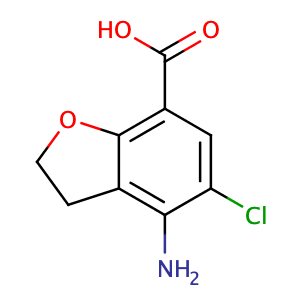 4-Amino-5-chloro-2,3-dihydrobenzofuran-7-carboxylic acid,CAS No. 123654-26-2.