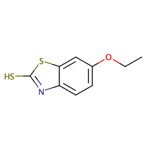 6-Ethoxybenzothiazole-2-thiol,CAS No. 120-53-6.