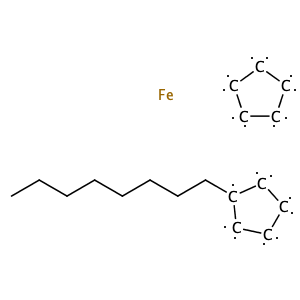 Octylferrocene,CAS No. 51889-44-2.