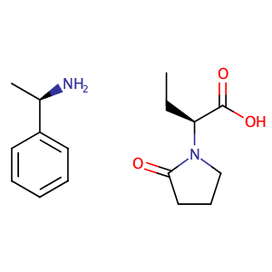 (R)-1-Phenylethanamine (S)-2-(2-oxopyrrolidin-1-yl)butanoate,CAS No. 102916-46-1.