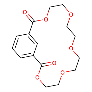 3,6,9,12,15-pentaoxabicyclo[15.3.1]henicosa-1(21),17,19-triene-2,16-dione,CAS No. 65745-83-7.