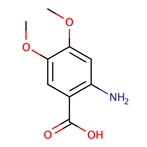 2-Amino-4,5-dimethoxybenzoic acid,CAS No. 5653-40-7.