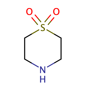 thiomorpholine 1,1-dioxide,CAS No. 39093-93-1.