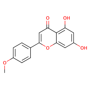 Acacetin,CAS No. 480-44-4.