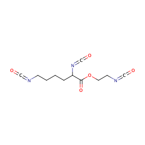 2,6-DIISOCYANATOHEXANOIC ACID 2-ISOCYANATOETHYL ESTER,CAS No. 69878-18-8.