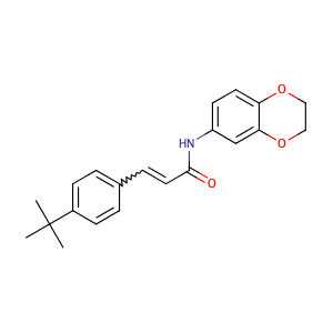 (2E)-N-(2,3-DIHYDRO-1,4-BENZODIOXIN-6-YL)-3-[4-(1,1-DIMETHYLETHYL)PHENYL]-2-PROPENAMIDE,CAS No. 545395-94-6.