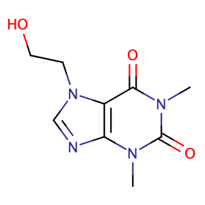 Etofylline,CAS No. 519-37-9.