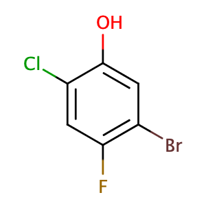 5-Bromo-2-chloro-4-fluorophenol,CAS No. 148254-32-4.