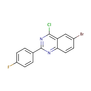 6-Bromo-4-chloro-2-(4-fluorophenyl)quinazoline,CAS No. 885277-35-0.