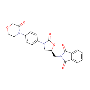 (S)-2-((2-Oxo-3-(4-(3-oxomorpholino)phenyl)oxazolidin-5-yl)methyl)isoindoline-1,3-dione,CAS No. 446292-08-6.