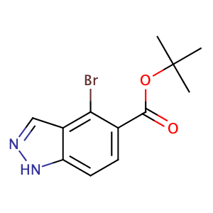 4-Bromo-1H-indazol-5-carboxylic acid tert-butyl ester,CAS No. 1203662-37-6.