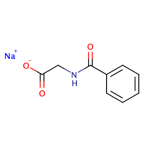 Hippuric acid sodium salt,CAS No. 532-94-5.