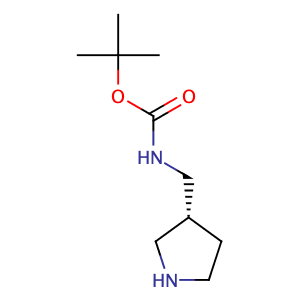 (R)-tert-Butyl (pyrrolidin-3-ylmethyl)carbamate,CAS No. 173340-25-5.