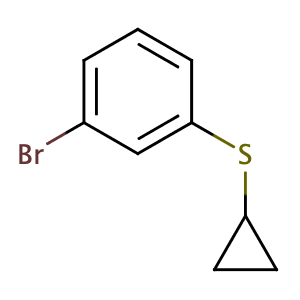 1-Bromo-3-cyclopropylthiobenzene,CAS No. 1280786-81-3.