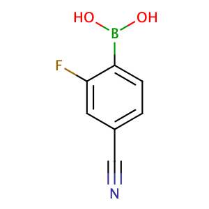 4-Cyano-2-fluorophenylboronic acid,CAS No. 1150114-77-4.