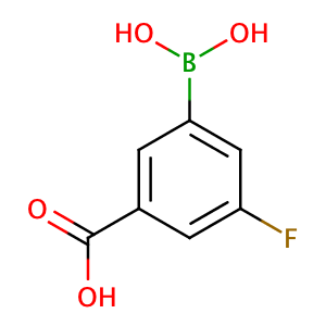 3-Borono-5-fluorobenzoic acid,CAS No. 871329-84-9.
