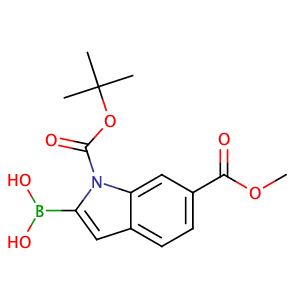 1-BOC-6-(methoxycarbonyl)indole-2-boronic acid,CAS No. 848357-46-0.