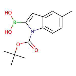 (1-(tert-Butoxycarbonyl)-5-methyl-1H-indol-2-yl)boronic acid,CAS No. 475102-14-8.