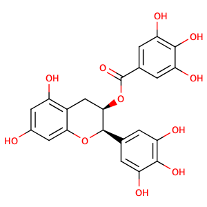 (-)-Epigallocatechin gallate,CAS No. 989-51-5.