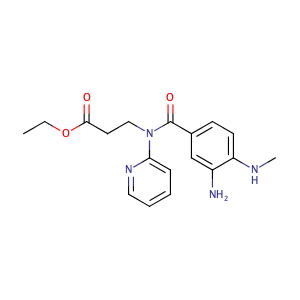 Ethyl 3-(3-amino-4-(methylamino)-N-(pyridin-2-yl)benzamido)propanoate,CAS No. 212322-56-0.