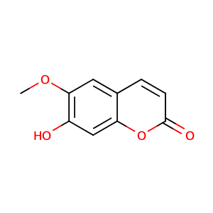 7-hydroxy-6-methoxy-2H-1-benzopyran-2-one,CAS No. 92-61-5.