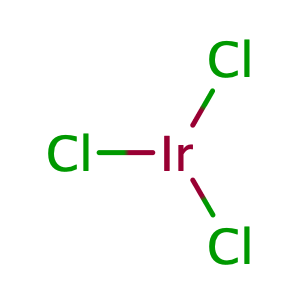 Iridium(III) chloride,CAS No. 10025-83-9.