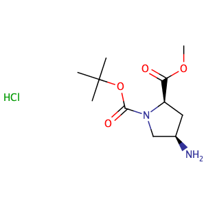 (2R,4R)-1-tert-Butyl 2-methyl 4-aminopyrrolidine-1,2-dicarboxylate hydrochloride,CAS No. 1217474-04-8.