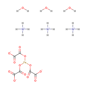 Ferric ammonium oxalate trihydrate,CAS No. 13268-42-3.