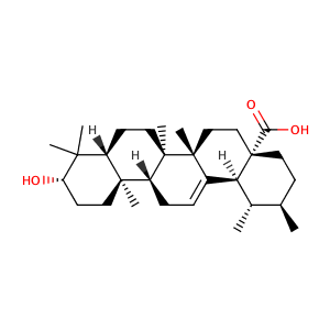 3β-hydroxy-urs-12-en-28-oic acid,CAS No. 77-52-1.