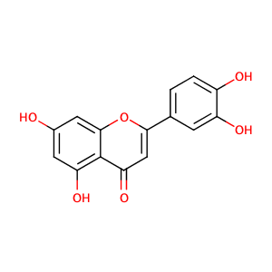 2-(3',4'-dihydroxyphenyl)-5,7-dihydroxy-4H-1-benzopyran-4-one,CAS No. 491-70-3.