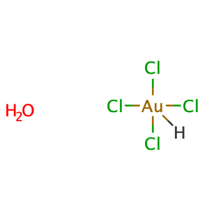 Hydrogen tetrachloroaurate(III),CAS No. 16961-25-4.