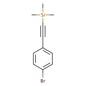 (4-Bromophenylethynyl)trimethylsilane,CAS No. 16116-78-2.