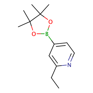 2-Ethyl-4-(4,4,5,5-tetramethyl-1,3,2-dioxaborolan-2-yl)pyridine,CAS No. 741709-60-4.