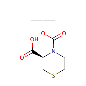 (R)-4-Boc-thiomorpholine-3-carboxylic acid,CAS No. 114525-81-4.