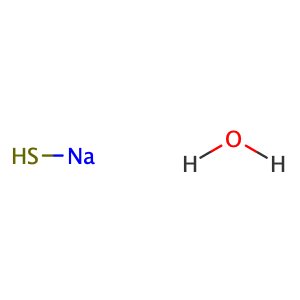 Sodium hydrosulfide hydrate,CAS No. 207683-19-0.