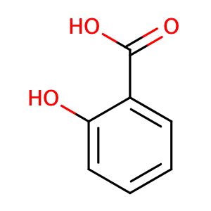 2-Hydroxybenzoic acid,CAS No. 69-72-7.