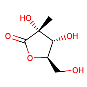 (3R,4R,5R)-3,4-Dihydroxy-5-(hydroxymethyl)-3-methyldihydrofuran-2(3H)-one,CAS No. 492-30-8.