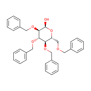 α-(2S,3R,4S,5R,6R)-3,4,5-Tris(benzyloxy)-6-((benzyloxy)methyl)tetrahydro-2H-pyran-2-ol,CAS No. 6564-72-3.