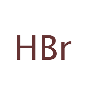 Hydrogen bromide,CAS No. 10035-10-6.