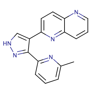 2-(3-(6-methylpyridin-2-yl)-1H-pyrazol-4-yl)-1,5-naphthyridine,CAS No. 446859-33-2.